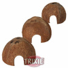 Trixie Set domečků z kokosových ořechů 3ks 8/10/12cm , Domečky dekorace pozadí, Teraristika