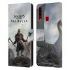 Pouzdro HEAD CASE pro mobil Samsung Galaxy A20S - Assassins Creed Valhala Eivor vylodění (Otevírací obal, kryt na mobil Samsung Galaxy A20S Valhala - seveřan Eivor mořeplavec)