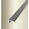 Küberit 238 U - Stěnový ukončovací profil 15 x 8,5 mm, F2G Imitace nerez kartáč. Délka lišty: 270 cm