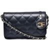 Carla Ferreri Dámská kožená crossbody kabelka CF2216T Nero