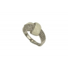 eStriebro Dámský stříbrný prsten Mašla s bílým opálem a zirkony 3,20g TA395 6(EU:51-53)