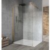 Gelco VARIO GOLD MATT jednodílná sprchová zástěna k instalaci ke stěně, čiré sklo, 1200 mm GX1212-01