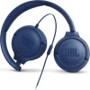 JBL TUNE 500 Blue (Lehká a snadno přenositelná sluchátka s JBL Pure Bass, 32 mm měniči a univerzálním dálkovým ovladačem s jedním tlačítkem.)