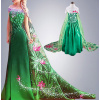 Princeznovské šaty Elza Frozen zelené