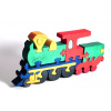 Dřevěné puzzle velké - MAŠINKA velká - Dřevěné vkládací puzzle z masivu - didaktické a motorické hračky - FAUNA