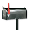 Burgwächter U.S. Mailbox s otočným praporkem, černá - 891 S