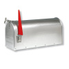 Burgwächter U.S. Mailbox s otočným praporkem, hliník - 892-ALU