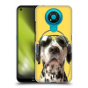 Zadní obal pro mobil Nokia 3.4 - HEAD CASE - Srandovní zvířátka pejsek DJ Dalmatin (Plastový kryt, obal, pouzdro na mobil Nokia 3.4 - Dalmatin a sluchátka)