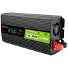 Green Cell Power Inverter LCD měnič napětí s displejem z 12V na 230V, 500W/1000W, čistá sinusoida INVGC12P500LCD