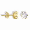 GEMMAX Jewelry Zlaté náušnice pecky se zirkonem GBEYB-05951 + ZDARMA: Dárkové balení