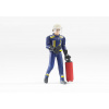 Figurka muž hasič s minimaxem a vysílačkou BWORLD BRUDER 60100