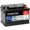 Autobaterie COMPASS PLUS 12V 72Ah 640A