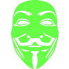 SAMOLEPKA Anonymous 001 maska (71 - Fluorescentní zelená) NA AUTO, NÁLEPKA, FÓLIE, POLEP, TUNING, VÝROBA, TISK, ALZA