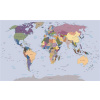 Vliesová fototapeta mapa světa, rozměr 152,5 cm x 104 cm, fototapety 2142 VE L, IMPOL TRADE
