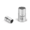 FORTUM hlavice nástrčná Multi-lock, 1/2‘‘, 10,0mm, L 38mm, 61CrV5, FORTUM (4701210)