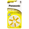 Baterie Panasonic PR10 | PR-10L/6LB do naslouchadla, blistr 6ks, 2688