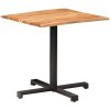 Bistro stolek s živou hranou 80 × 80 × 75 cm masivní akácie