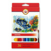 Školní akvarelové pastelky 36 ks Koh-I-Noor 3719