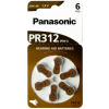 Baterie do sluchadel Panasonic PR312 (6 ks/BL)