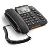 Telefon Siemens GIGASET DL380 Telefon, displej, seznam na 99 čísel, handsfree, CLIP, černý GIGASET-DL380-BLACK