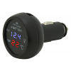 COMPASS Zástrčka MULTI - USB, voltmetr, teploměr