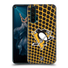 Pouzdro na mobil HONOR 20 PRO - HEAD CASE - Hokej NHL - Pittsburgh Penguins - Znak v brance (Obal, kryt pro mobil HONOR 20 PRO DUAL SIM - Hokejové týmy - Pittsburgh Penguins - Logo v síti)