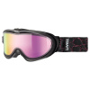 Lyžařské brýle Uvex COMANCHE TO TAKE OFF black / litemirror pink Černé, zorník stříbrný zrcadlový...