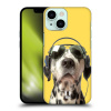 Zadní obal pro mobil Apple Iphone 13 MINI - HEAD CASE - Srandovní zvířátka pejsek DJ Dalmatin (Plastový kryt, obal, pouzdro na mobil Apple Iphone 13 MINI - Dalmatin a sluchátka)
