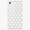 Plastový kryt iSaprio - Stars Pattern - white - Sony Xperia Z1 Compact - Kryty na mobil Nuff.cz