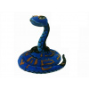 Plyšový had modrý 300 cm