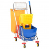 zahrada-XL Úklidový vozík s kbelíky a ždímačkou PP a oxfordská tkanina