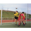 Fotbalová branková síť Junior PP 3,5 mm, plástvová oka, žlutá