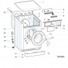 Whirlpool Panel čelní + čelo násypky pračky Indesit IWSC 51051 C ECO IT C00516095