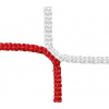 Fotbalová branková síť PP 3 mm, červená/bílá