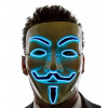 RAVEON Svítící maska Anonymous Vendeta | Modrá