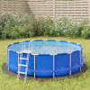 zahrada-XL Podložka pod bazén světle šedá Ø306 cm polyesterová geotextilie