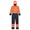 PORTWEST HI-VIS CONTRAST S485 / Zateplená reflexní kombinéza - HV oranžová/námořní modrá M