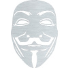 SAMOLEPKA Anonymous 001 maska (61 - škrábaný hliník) NA AUTO, NÁLEPKA, FÓLIE, POLEP, TUNING, VÝROBA, TISK, ALZA
