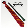 Ptákoviny CB Sada Harry Potter - kravata, brýle a hůlka se světlem