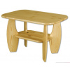 Drewmax ST114 - Dřevěný stůl konferenční masiv borovice (Kvalitní borovicový konferenční stolek z masivu)