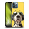 Zadní obal pro mobil Apple Iphone 13 PRO MAX - HEAD CASE - Srandovní zvířátka pejsek DJ Dalmatin (Plastový kryt, obal, pouzdro na mobil Apple Iphone 13 PRO MAX - Dalmatin a sluchátka)
