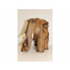Dřevěná socha slon - velký