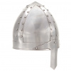 ZBXL Středověká rytířská přilba pro LARPy replika stříbro ocel