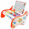 Tulimi Dětský hrací stoleček - Cimbál (věk: +3, barva: bílá/oranžová)