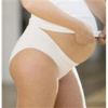 Těhotenské bavlněné spodní kalhoty pod bříško - nízké CANPOL BABIES bílé