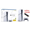 Sony Playstation 5 Slim (2TB SSD, blu-ray) (Sony Playstation 5 Slim verze s blu-ray jednotkou, SSD rozšířeným na 2TB prodejcem)