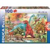 Puzzle pre deti Junior Dinosaurus Educa 100 dielov 13179 farebné Puzzle pre deti Junior Dinosaurus Educa 100 dielov 13179 farebné