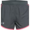 Under Armour women's UA Fly-By 2.0 shorts pitch gray/cerise