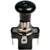 Spínač 12V 10A push-pull modrý Lampa