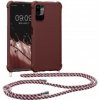 Púzdro kwmobile Xiaomi Redmi Note 10 5G tmavě červené